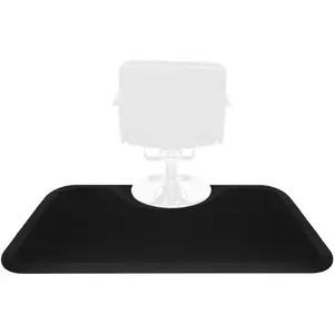 OmySalon 1/2'' Thick Anti Fatigue Mat for Hairstylist Standing, 3'x5' Barber Floor Matt with Round Cut Out for Salon Styling Chair, Hair Cutting Hairdressing Equipment