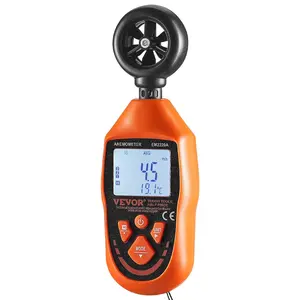Spring new arrivals Handheld Anemometer, 14 ° F -113 ° F , Digital Wind Speed Meter Gauge with LED Backlight Screen, Measures Wind Velocity Wind Temperature Air Flow Wind Chill, for Sailing Surfing Drone Flying HVAC