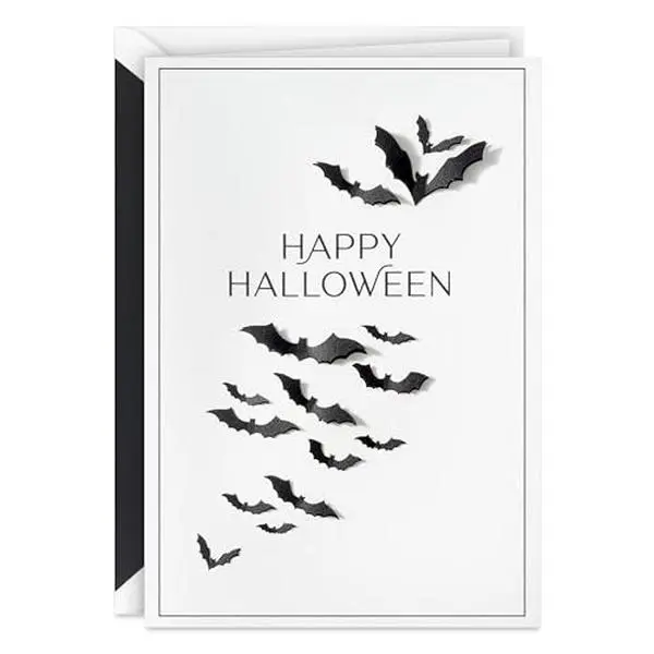 Signature Halloween Card (Bats, Perfectly Unsettling)