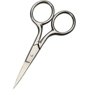 Professional Grooming Scissors for Personal Care Facial Hair Removal and Ear Nose Eyebrow Trimming Stainless Steel Fine Straight Tip Scissors Men