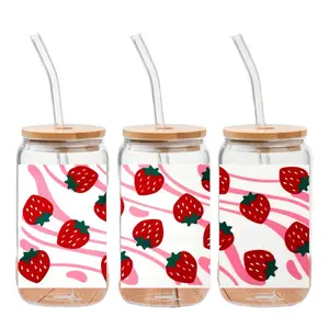 Zebra stripes and strawberries cup