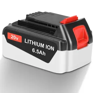 JYJZPB 6.5Ah Battery LB2X4020 Compatible for Black and Decker 20V Lithium Battery LB20 LBX20 LBX4020, for Black+Decker LBXR20 Battery Compatible for Black & Decker 20 Volt MAX Cordless Tools