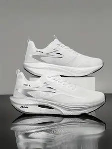 Professional Marathon Running Shoes with Carbon Plate Tech, Lightweight Cushioned Sneakers, Non-Slip Outsole, Breathable Design for All Seasons, Running Athletic Shoes, Workout Sneakers