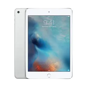 Refurbished Apple iPad mini 4th Gen Wi-Fi + Cellular 7.9" Retina Display 128 GB Silver 2015 with A8 Chip & Tablet Charger Accessory | (Good Condition)
