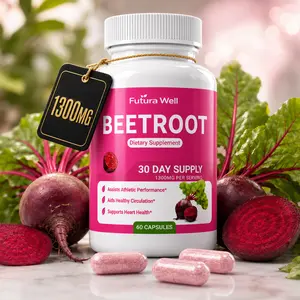 Futura Well Organic Beet Root Tablets - Nitric Oxide Booster Beetroot Supplement 1300mg
