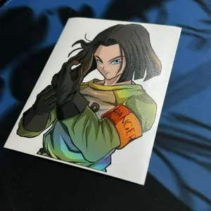Androids Sticker Featuring Detailed Character Design with 'RANGER' Arm Band for Collectors and Fans
