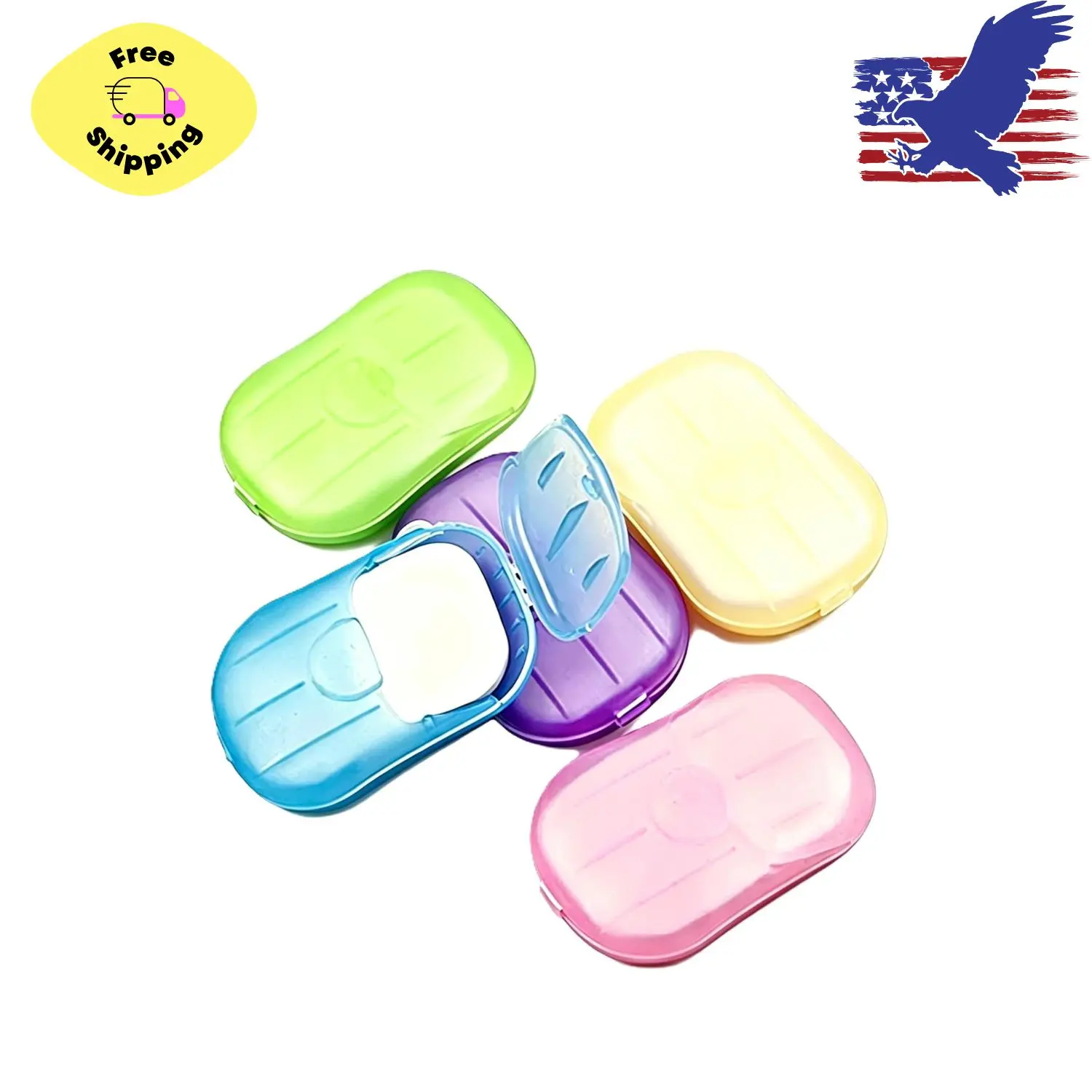 Disposable Soap Sheets Paper 5 Boxes Hand Cleaner Fragrance Mini Soap Paper