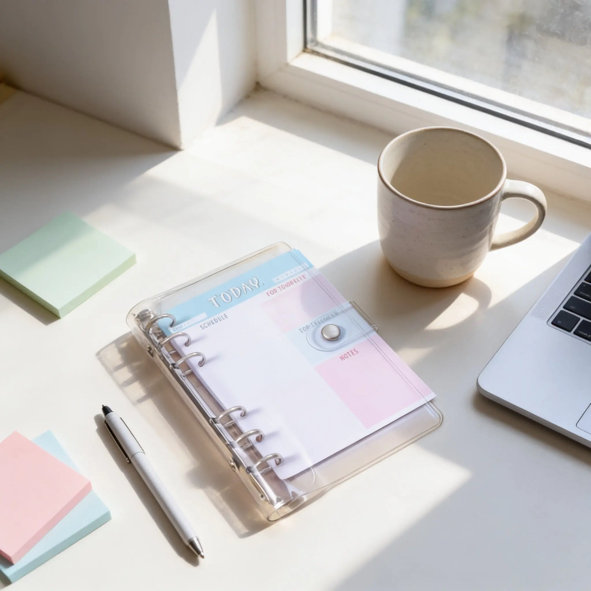 A6 Soft PVC Binder: Clear Cover - Compact & Durable Design