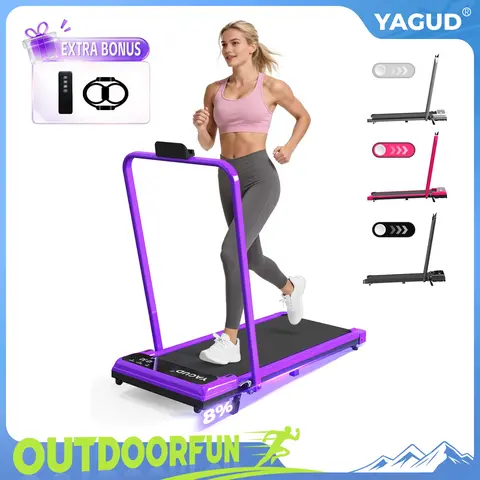 Walking Pad with Incline, Yagud Incline Walking Pad for Home，Under Desk Treadmills for Home with Remote Control, Walking Pad Treadmill with Manual Incline, LED Display, 330LBS Weight Capacity