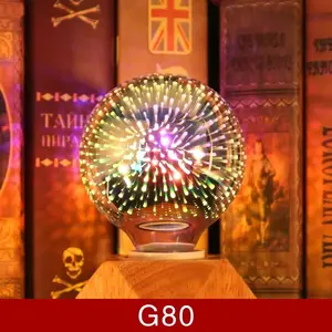 LED Bulb E27 6W 85-265V Vintage Edison Light Bulb Star Fireworks Lamp Holiday Night Light Novelty Christmas Tree