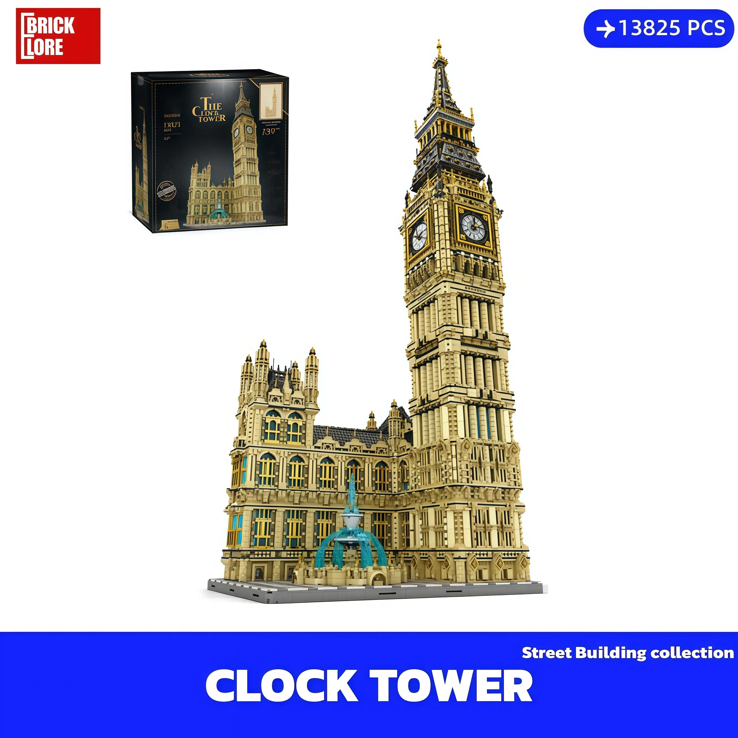 [BrickLORE](SHIP FREE) THE CLOCK TOWER Landmark collection 13825 Pieces With GIFT box