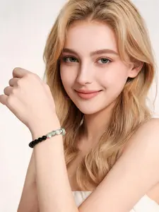 Natural Stone Beaded Bracelet, Handmade Jewelry, Unique Design, Perfect Gift, Durable Material, Elegant Accessory, Ideal for Daily Wear