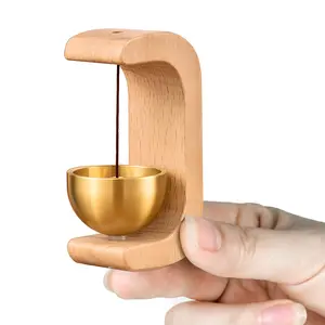 Suction Door Type Solid Wood Wind Chime, 1 Count Magnetic Hangable Entry Door Bell, Vintage Door Bell Hanging Ornament, Home Decor Supplies, Wall Decor, Modern, Christmas decorations