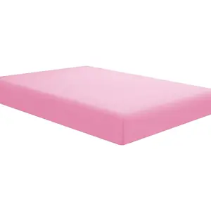 Mattress Sheet Twin Size with Deep Pockets - Soft and Comfortable Microfiber - Fade Wrinkle Resistant, Pink Fitted Sheets