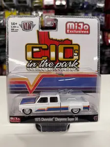 M2 C10s in the park 1975 Chevrolet Cheyenne Super 30