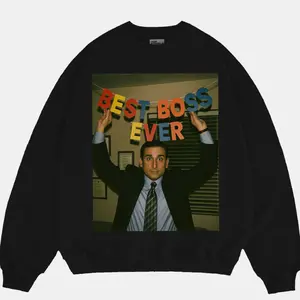 Funny Best Boss Ever Sweatshirt, The Office Michael Scott Best Boss Ever Sweatshirt, Funny TV Show Crewneck