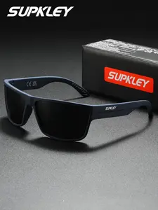 SUPKLEY Men’s Sporty Black Sunglasses, Sports Eyewear, UV400 Protection, Sleek Matte Frame, Comfortable and Lightweight Design for Outdoor, Driving, Sports, and Everyday Wear