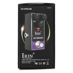 Irin Us Dream Distortion Pedal, American Style Single Effect Guitar Effects Processor, High-Quality Sound Enhancement
