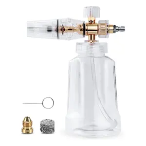 Professional Foam Cannon for Car Wash - Pressure Washer Gun with 1/4 Inch Quick Connect and Adjustable Nozzle (4000 PSI)