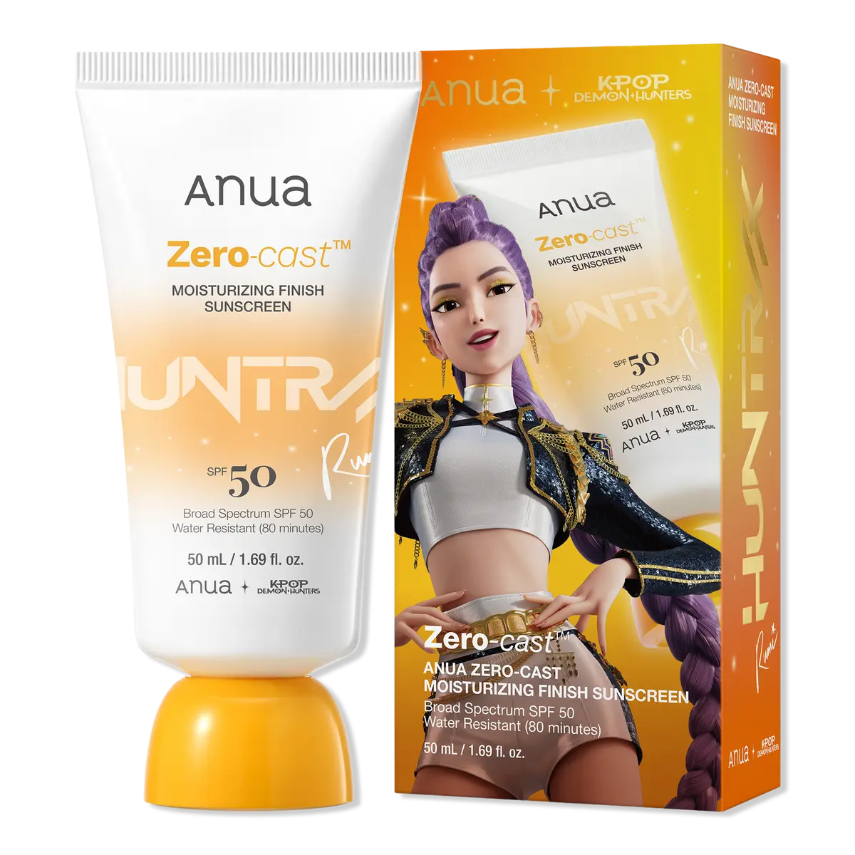 ANUA Kpop Demon Hunters Zero-Cast Moisturizing Finish Sunscreen ANUA Kpop Demon Hunters Zero-Cast Moisturizing Finish Sunscreen