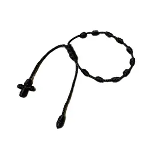 Unisex Black Rosary for Daily Wear - Minimalist Style