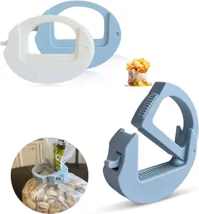 Snack Bread Sealing Clip 2025 New Food Sealing Safety Clip Adjustable for Kitchen Use Airtight Closure Sturdy Design 3 Reusable Clips in White Blue Purple Storage Coffee