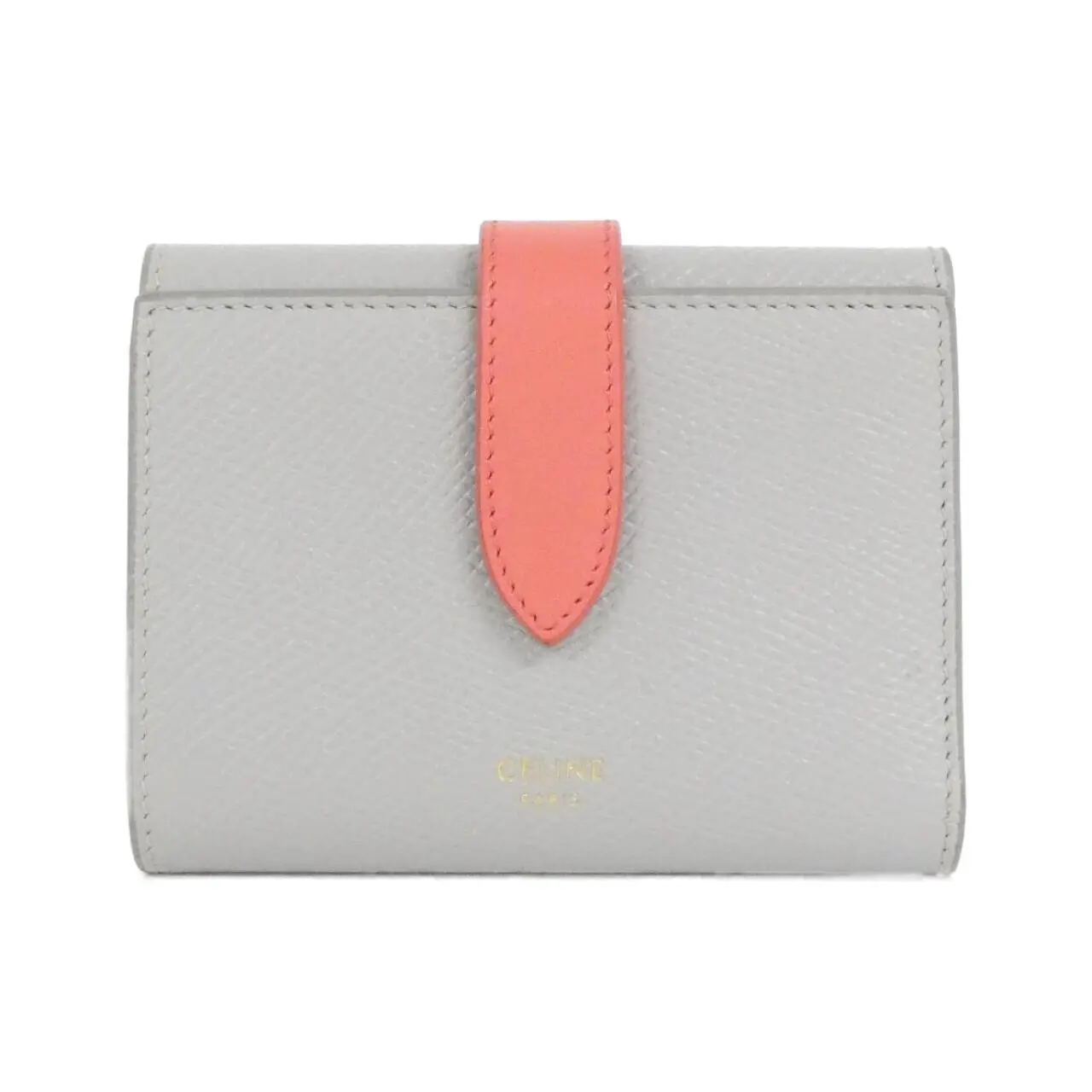 Pre-owned Celine Calfskin Small Leather Goods Fine Strap Wallet Calf Wallet