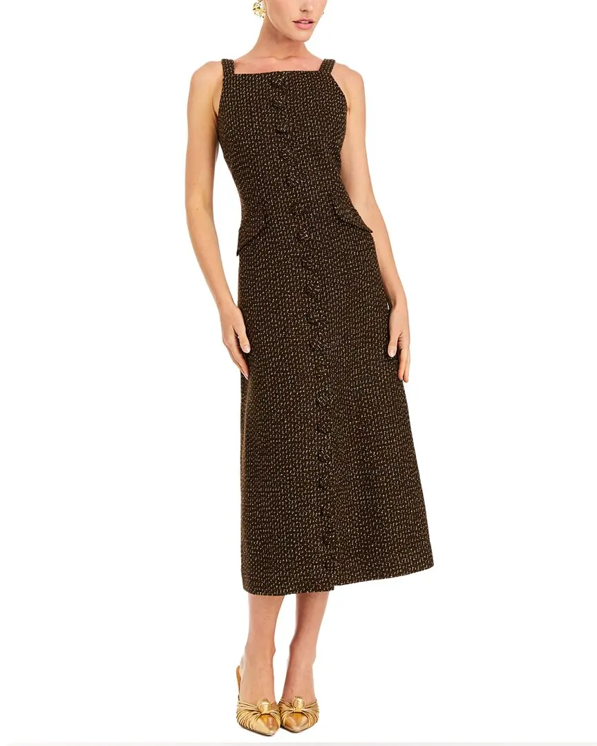 MESTIZA NEW YORK Espresso Midi Dress