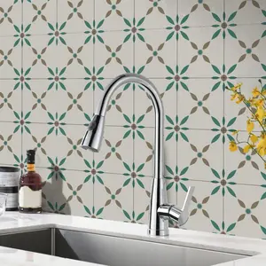 12/24 pieces of mosaic wall sticker template 5.9.0 X 5.9.0 inches reusable gem geometric pattern Moroccan mosaic template for painting wall sticker wall surface template design DIY jewelry template patterns Tile Stickers