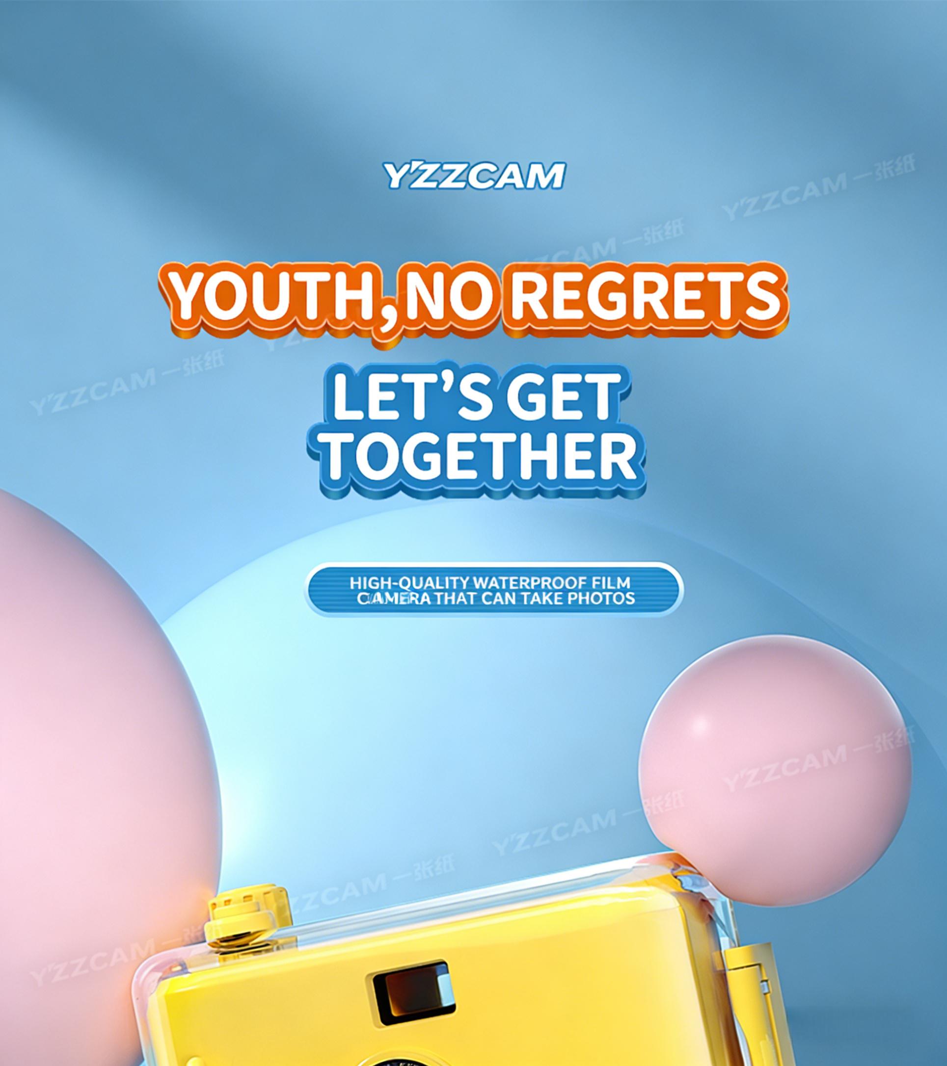 Film Camera: Point-and-Shoot Mini Retro Film Camera, Waterproof, Non-Instant, Creative Gift for Students and Instagram