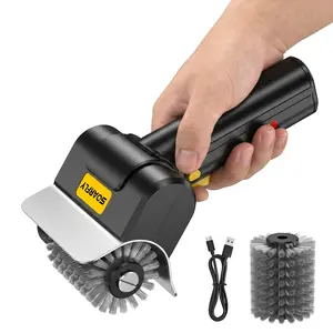 【FathersDayGift】SOARFLY G9 Electric Grill Brush, Cordless Grill Cleaner with 600RPM Motor & Safety Locks,  Includes Two 304 Stainless Steel Brush Heads, Compact Design for Narrow Spaces and Corners