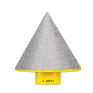 Beveling Chamfer Bits 2" x 5/8"-11 Thread for Existing Hole Trimming Finishing Cleaning Enlarging Marble Porcelain Tiles Granite