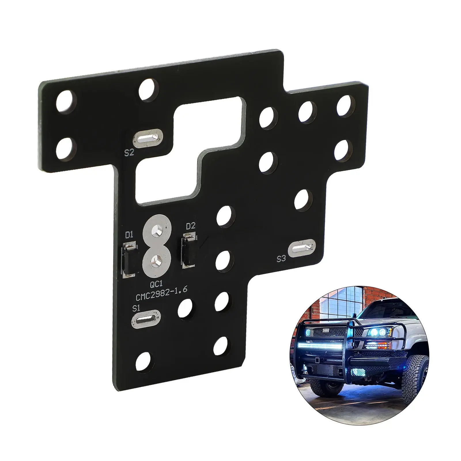 6 High Mod, Compatible with 2003-2007 Chevy Silverado GMC Sierra 1500/2500/3500 Classic, Light Module for Fog Lights&Low Beams&High Beams Lamp on Simultaneously Truck Car Accessories