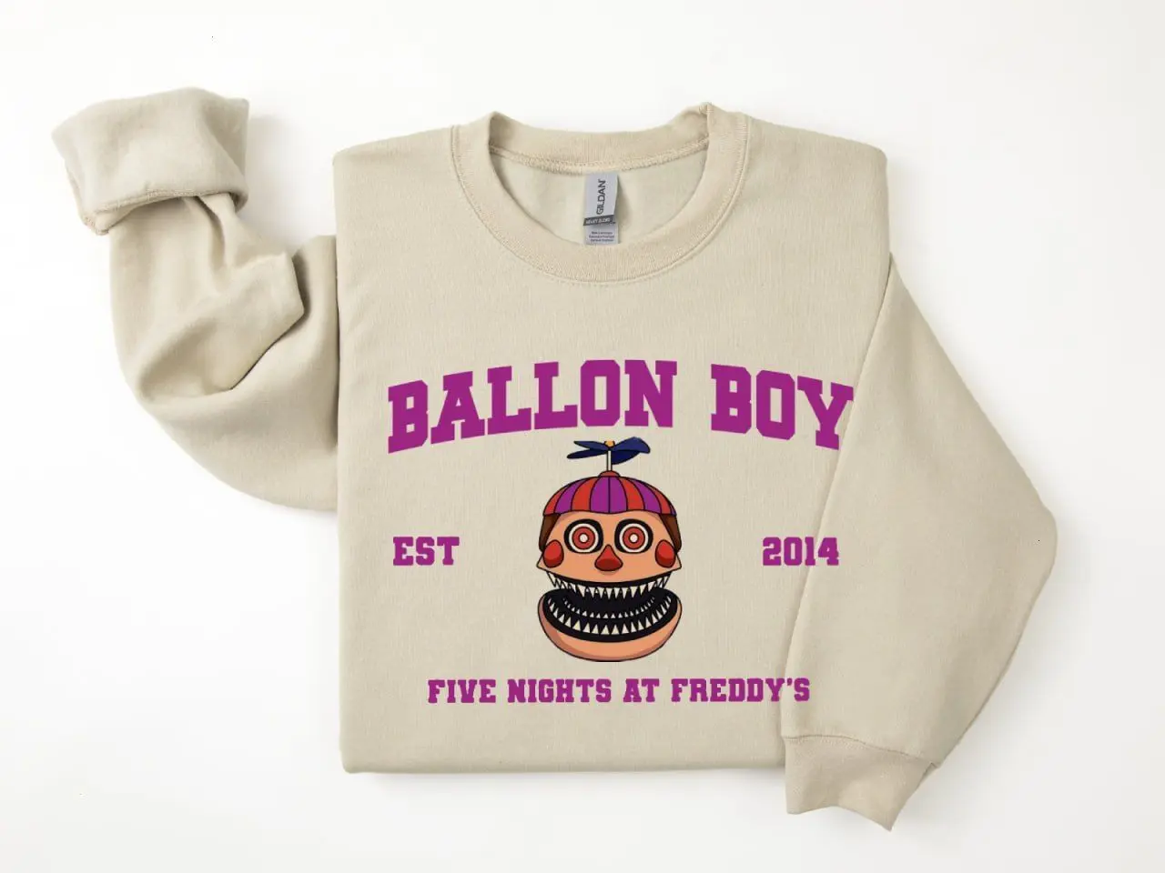 BALLON BOY Est. 2014 Sweatshirt, Five Nights at Freddy's Shirt, Villain Five Nights at Freddys Vintage Halloween 2025 Shirt, Horror Nights, Retro Horror Nights