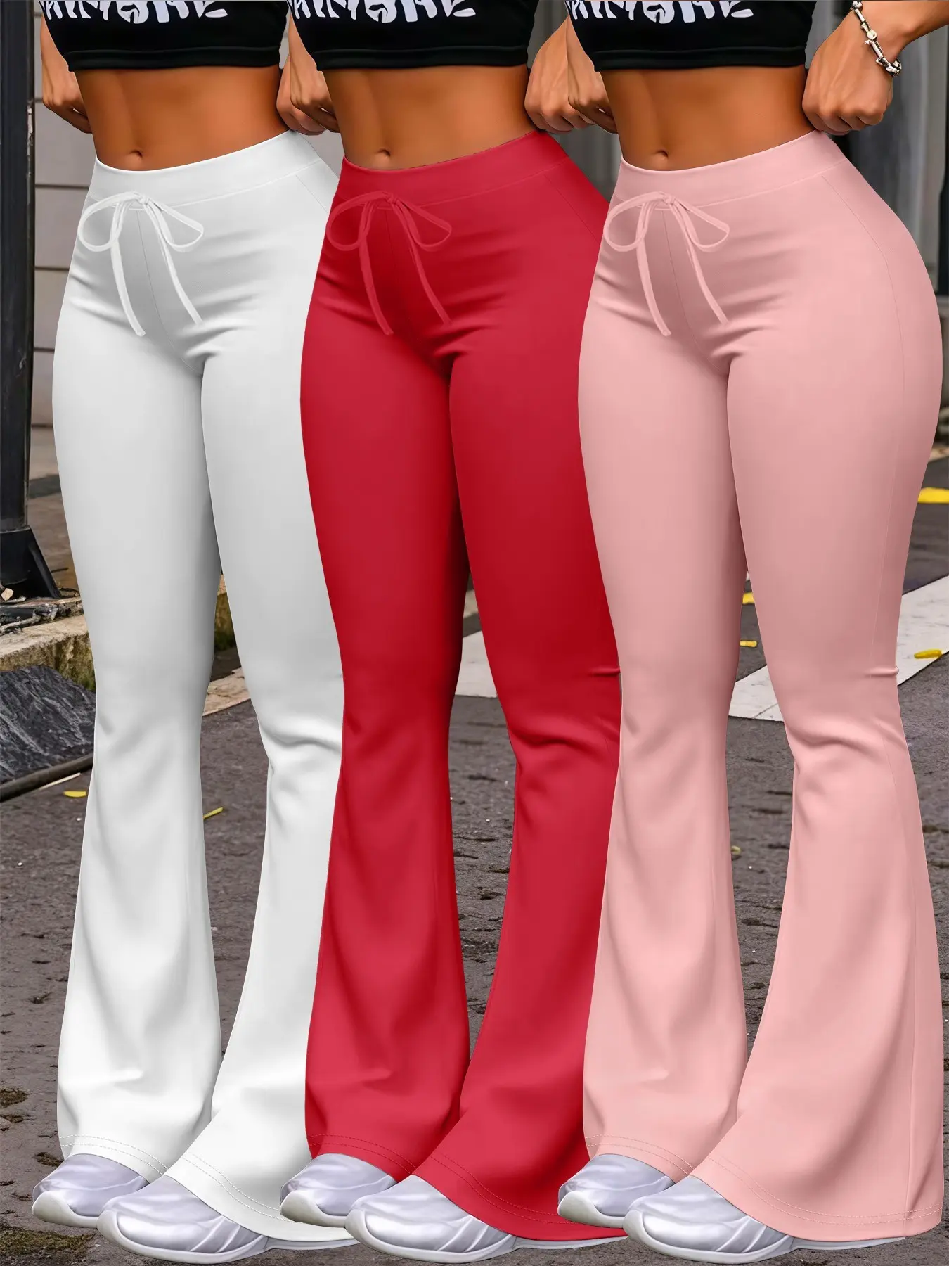 cable knit pants pink - TikTok Shop