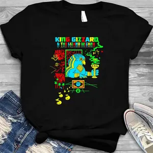 Made In Timeland The Lizard Wizard Music Rock Gift Fan -  T-Shirt