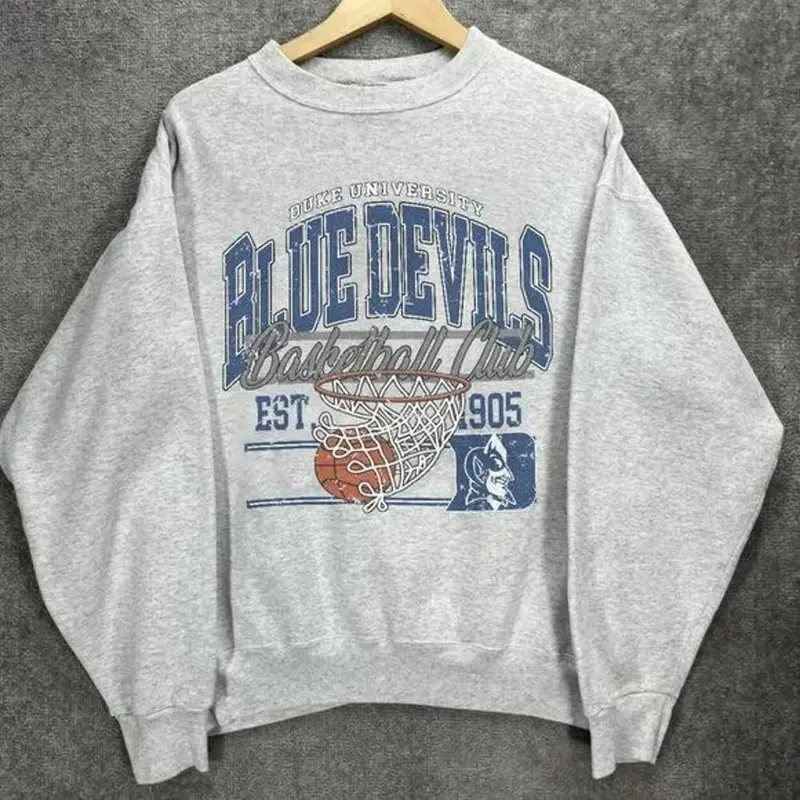 Vintage Duke Blue Devils men's basketball Sweatshirt, Duke University Shirt