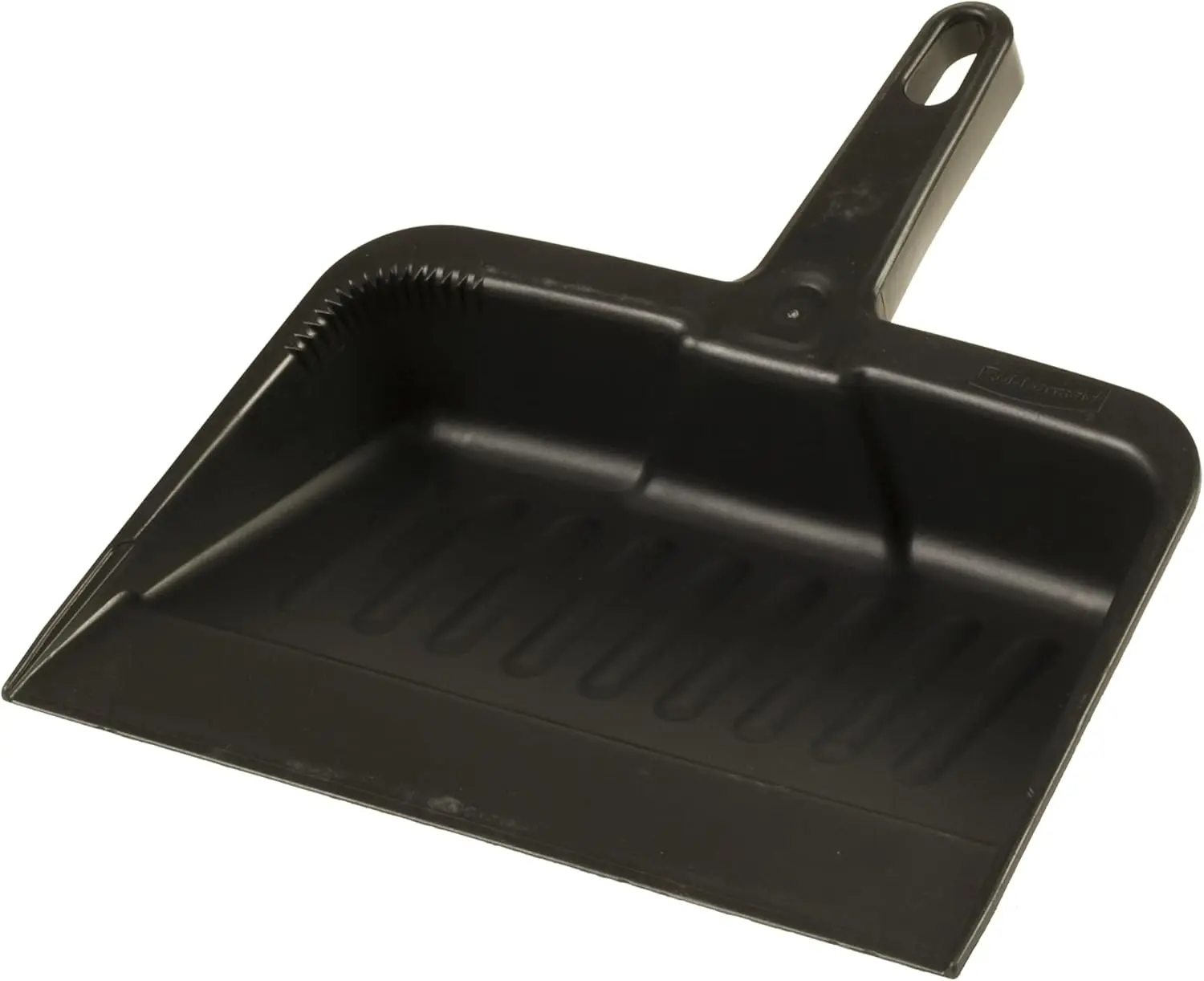 12.25, Heavy-Duty Dust Pan, Durable Plastic, Charcoal, Ideal for Industrial/Professional Debris Collection & Home Cleaning