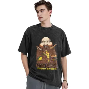 Action Bronson Shirt Unisex Novelty Graphic T-Shirt Vintage Distressed Harajuku Shirts Tops