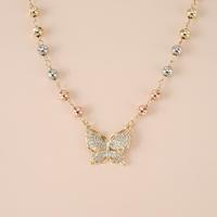 Tri-Color Bead Butterfly