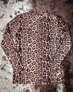 Bronco Western Supply Co. Women's Sterling Kreek Hear Me Roar Mesh Top, Spandex-Leather Fabric Vest Blouse