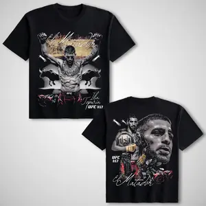 [ 🎉 Sale Up To 50%] UFC Ilia Topuria Champion Short-Sleeve Soft Cotton T-Shirt - MMA Boxing Apparel, Unisex Streetwear, Gift for Him or Her, Menswear Graphic Top