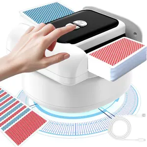 Automatic Card Shuffler (Dual Mode), Rechargeable & Travel-Friendly, Low Noise Card Shuffler 2 Deck, Applies to Multiple Cards, Suitable for Christmas Party
