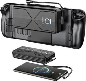 Portable Power Bank Compatible with Steam Deck, 20000mAh Detachable external Battery Pack 45W Fast Charging for Steam Deck, MacBook, iPad, Dell, HP, Notebook, Samsung, iPhone, Switch and More