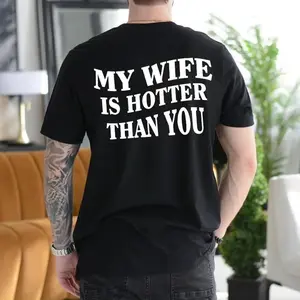 Humorous Husband TShirt Funny Gift for Men Casual Cotton Tee