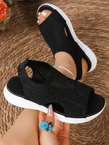 2026 Spring New Breathable Comfort Fish Mouth Wedge Heel Sandal, Women Fashion Versatile, Summer Vacation Beach Essential, Perfect Gift for Mom