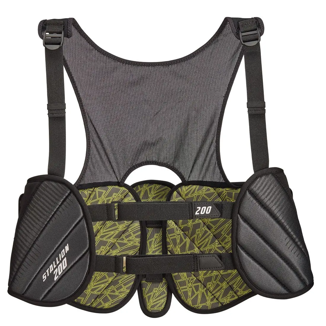 Low-Profile Lacrosse Rib Pads for Rib Protection, Featuring Hard Plastic and Adjustable Straps for a Custom Fit