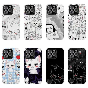 B-Boykisser Cute Furry Phone Case for iPhone 17/16E, 17, 16, 15, 14, 13, 12, 11 Pro Air Plus ProMax and Samsung S26-S21 Plus Ultra shock-absorbing phone cases, fashionable gift.