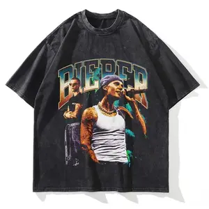 Retro Bieber Oversized Washed Graphic Unisex Tshirt | Music Tshirt | Artist Shirt |