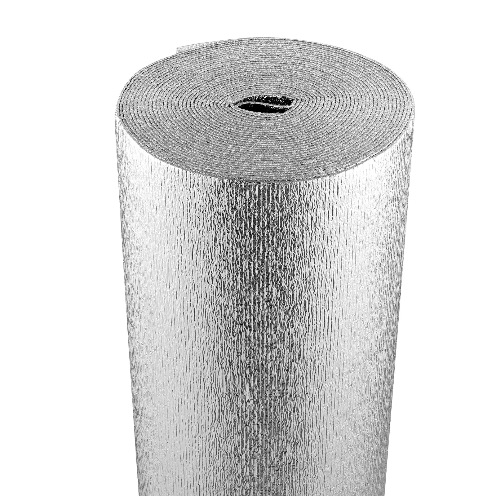 VEVOR Double-Sided Aluminum Foil EPE Foam Radiant Barrier Roll, 3.2 mm 48 in x 50 ft Foam Core Insulation, Thermal Control Shield for Window, RV Roof